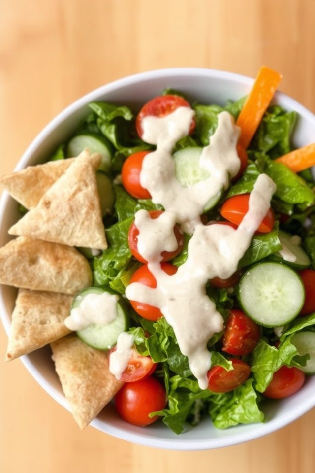 tahini mediterranean salad dressing