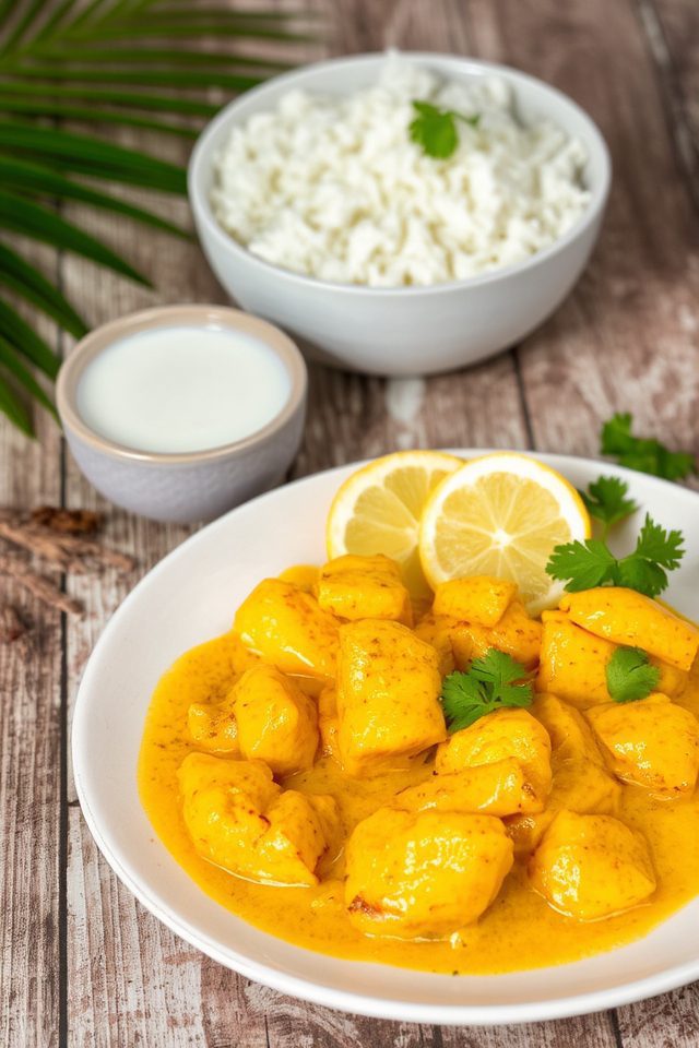 tangy coconut curry chicken