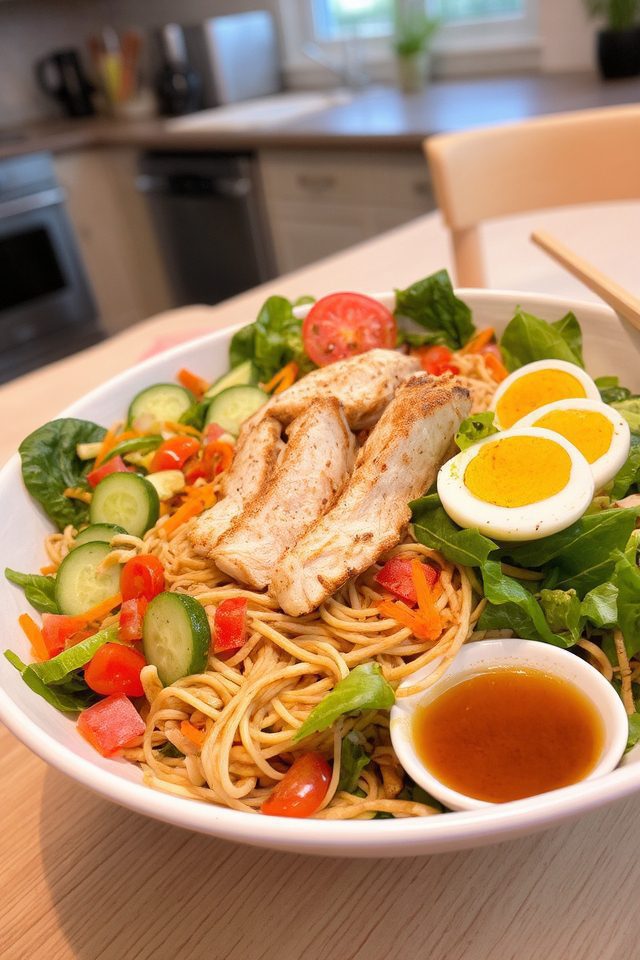 tangy noodle salad dish