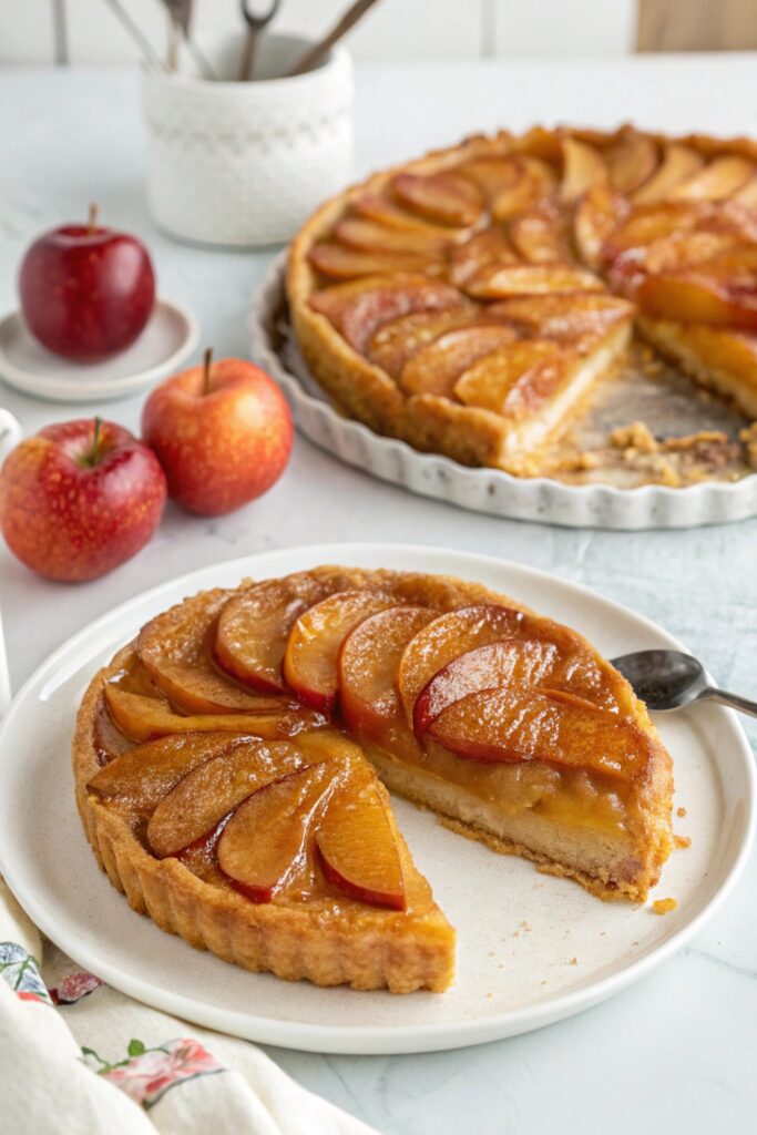 caramelized apple upside down tart
