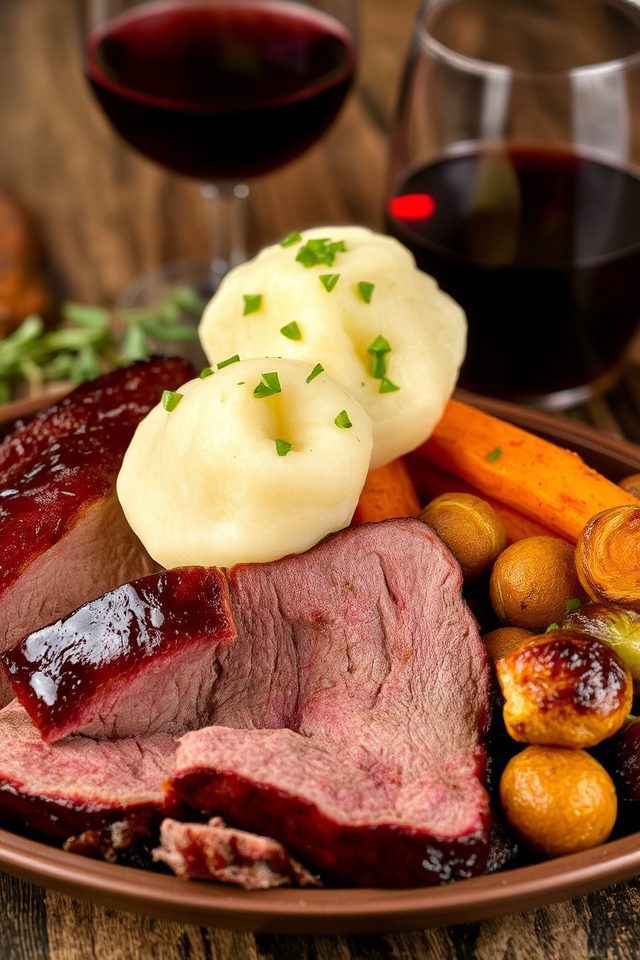 tender red wine brisket