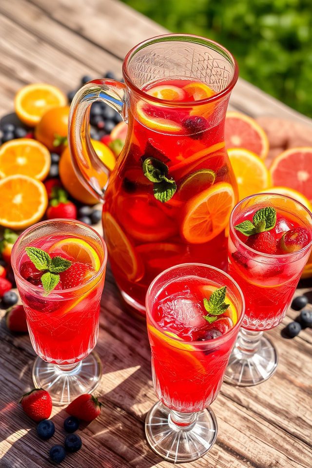 tequila infused fruity cocktail