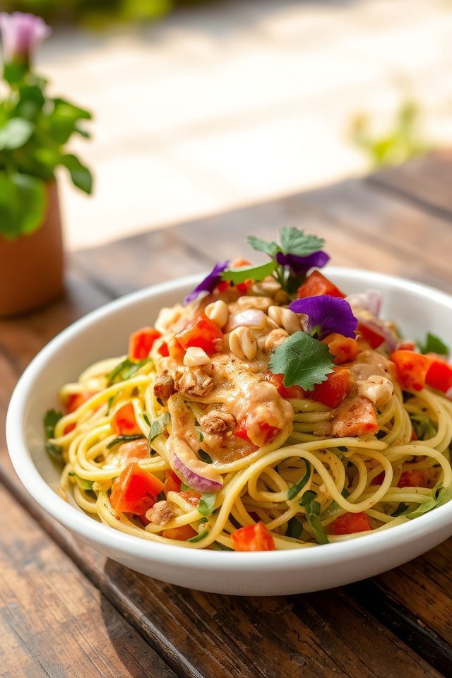 thai peanut noodle salad