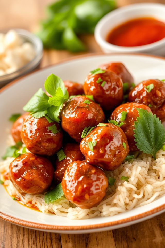 thai spiced meatballs recipe