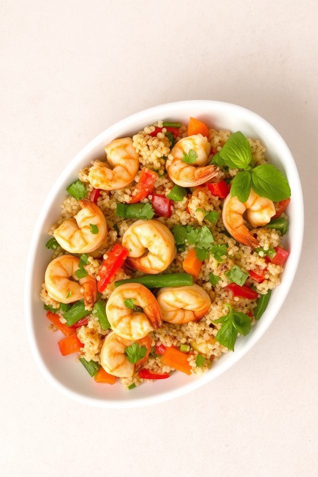 thai style quinoa dish