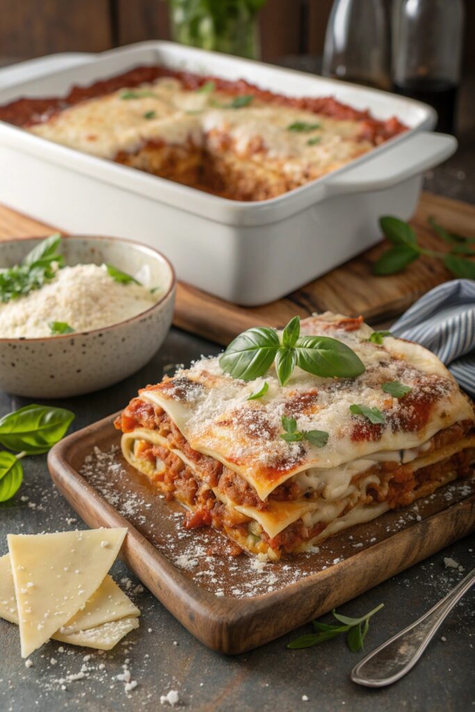 creamy cheesy lasagna delight