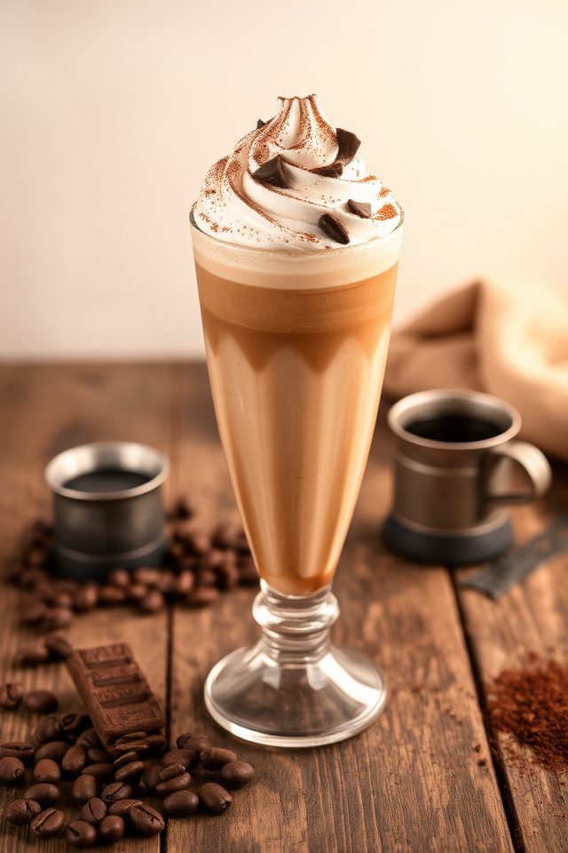 tiramisu inspired coffee milkshake