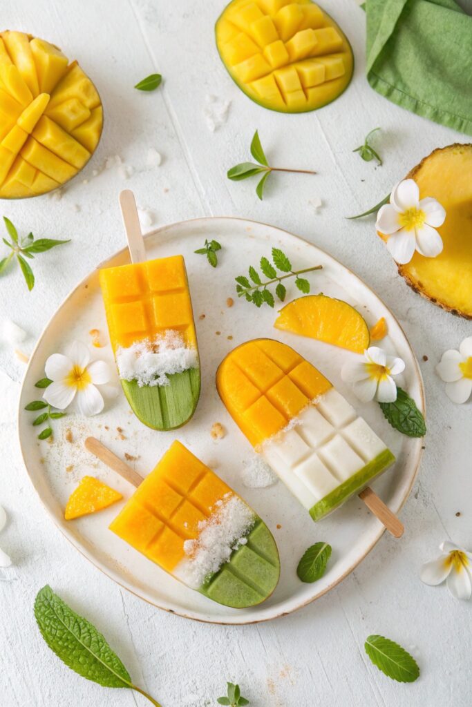 mango coconut popsicles recipe