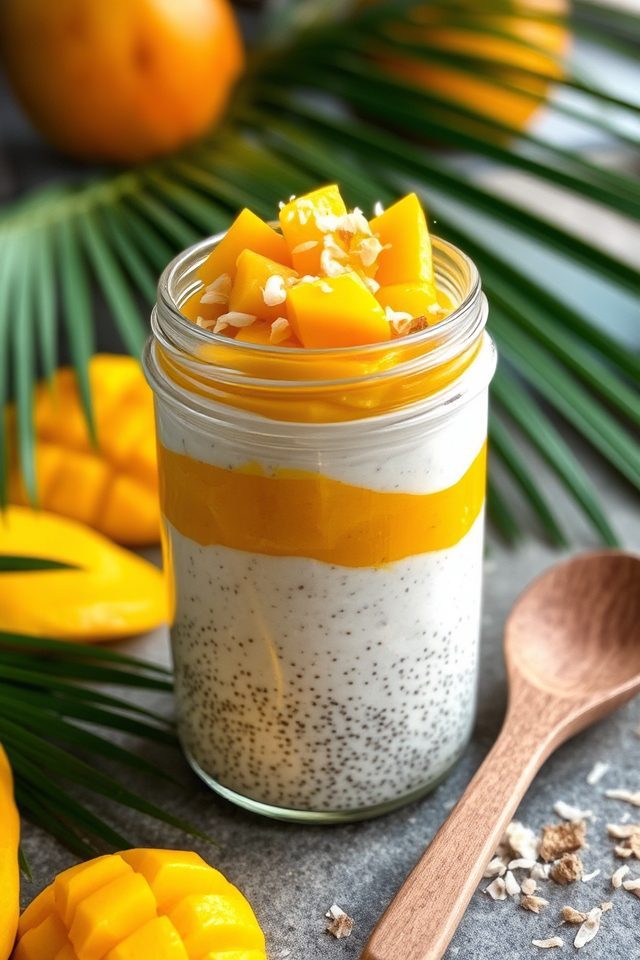 tropical chia pudding delight