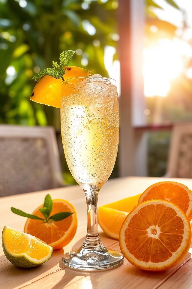 tropical citrus refreshing cocktail