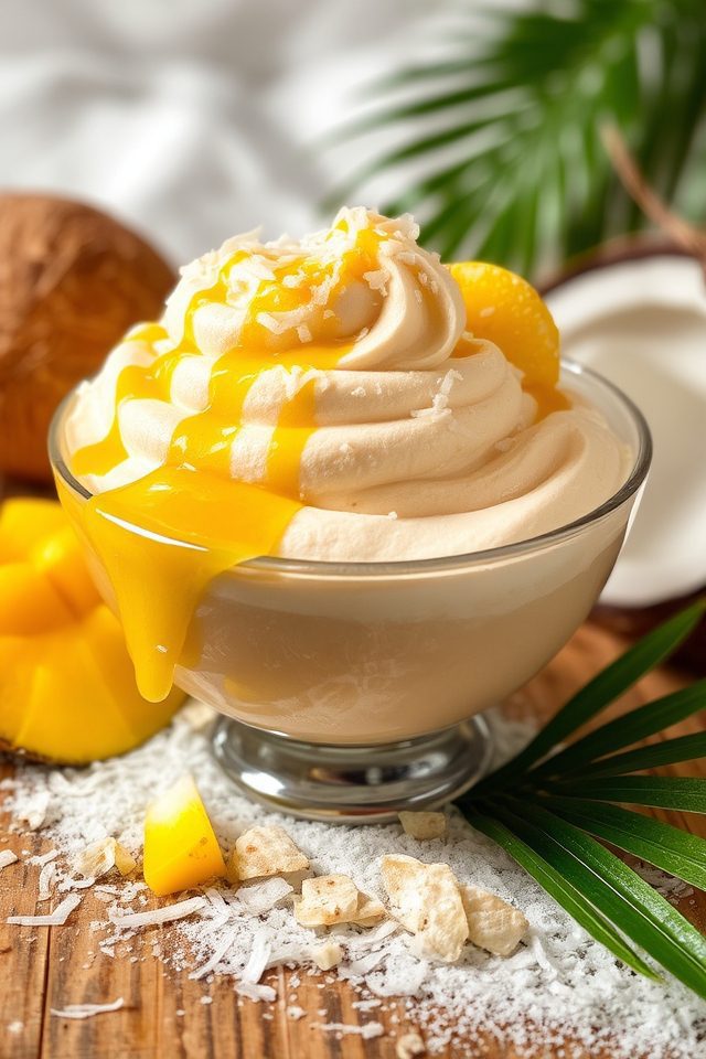 tropical creamy coconut delight