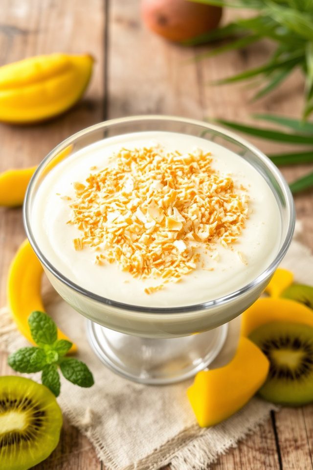 tropical creamy coconut dessert