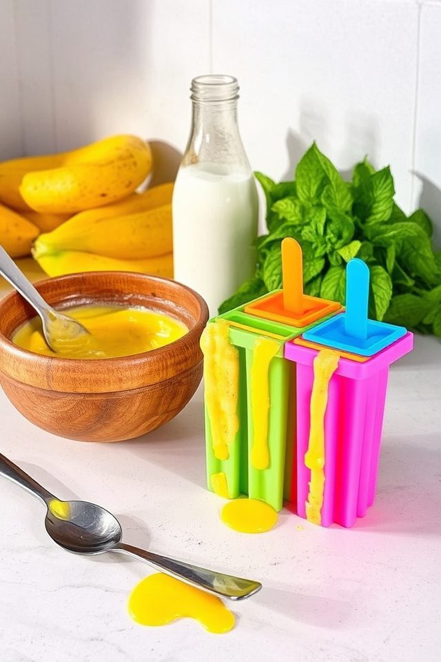 tropical creamy fruit popsicles