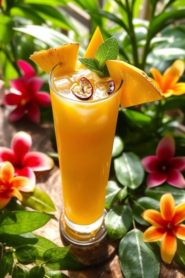 tropical fruit juice blend