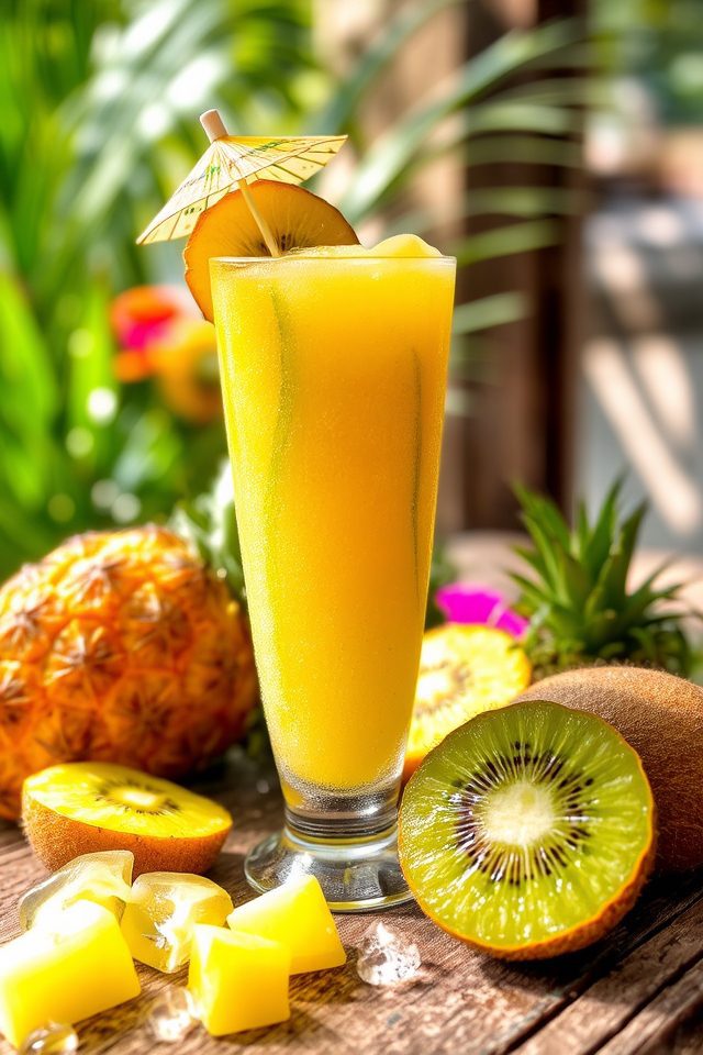 tropical kiwi pineapple slush