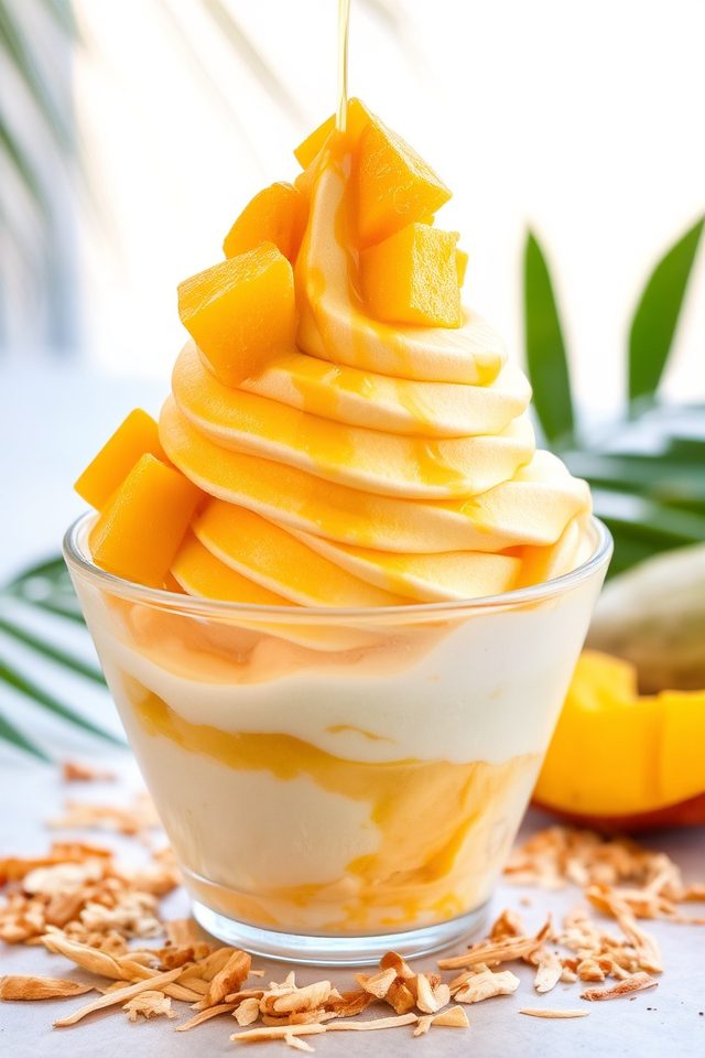 tropical mango coconut delight