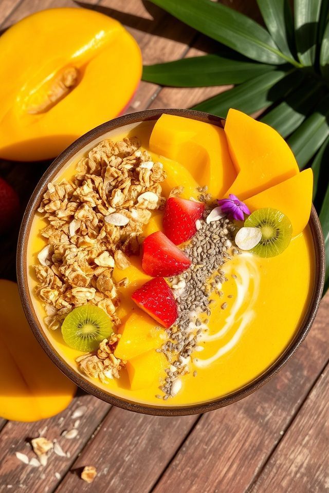 tropical mango smoothie bowl