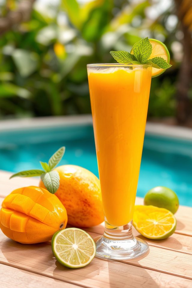 tropical mango smoothie delight