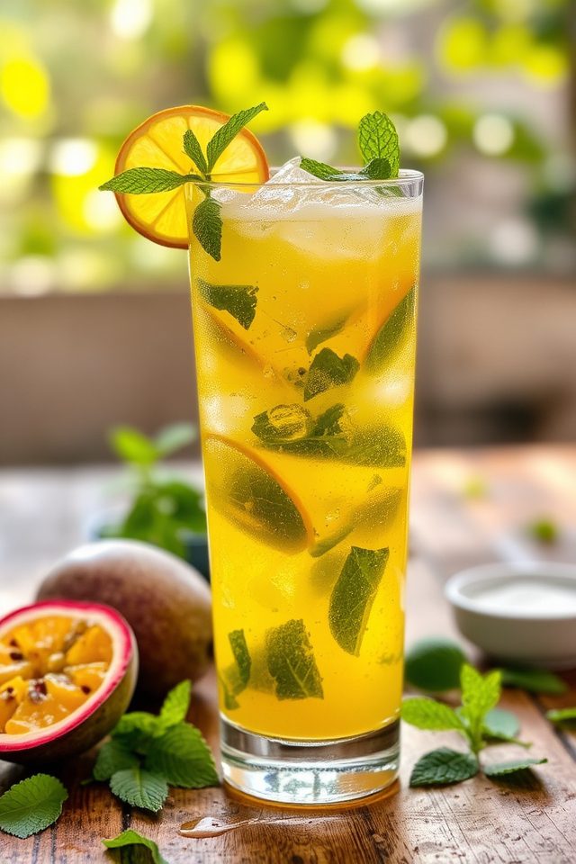 tropical passion fruit refreshment