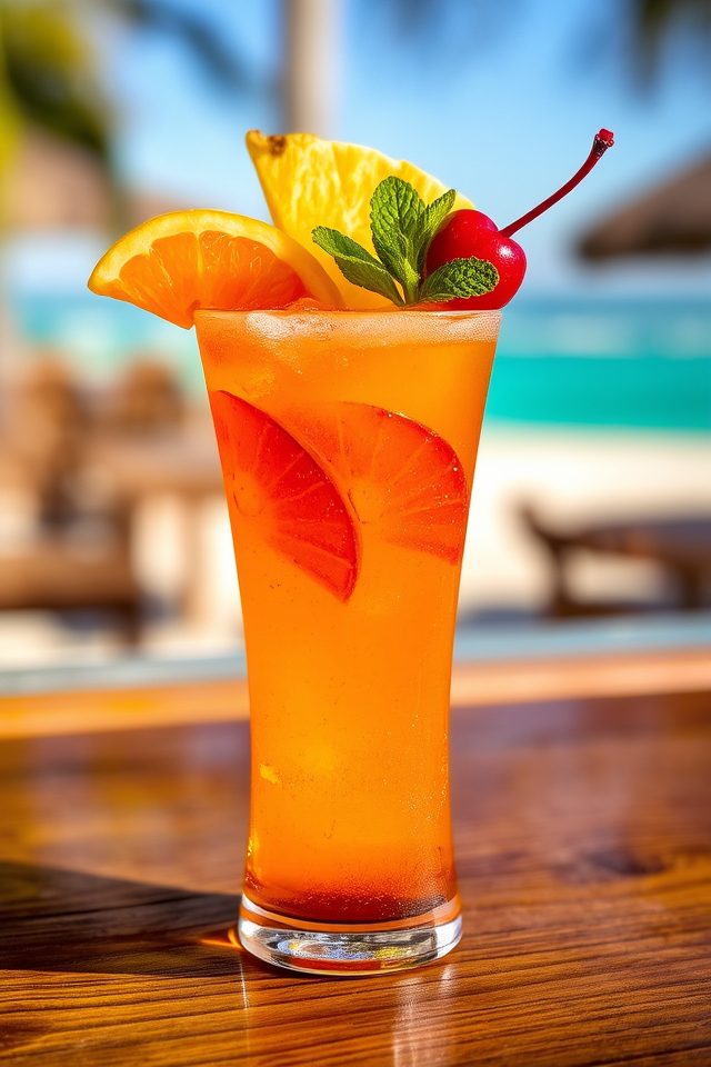 tropical rum cocktail delight