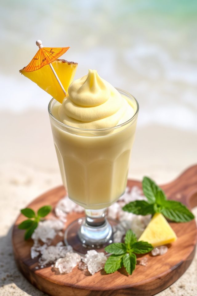 tropical rum infused dessert delight