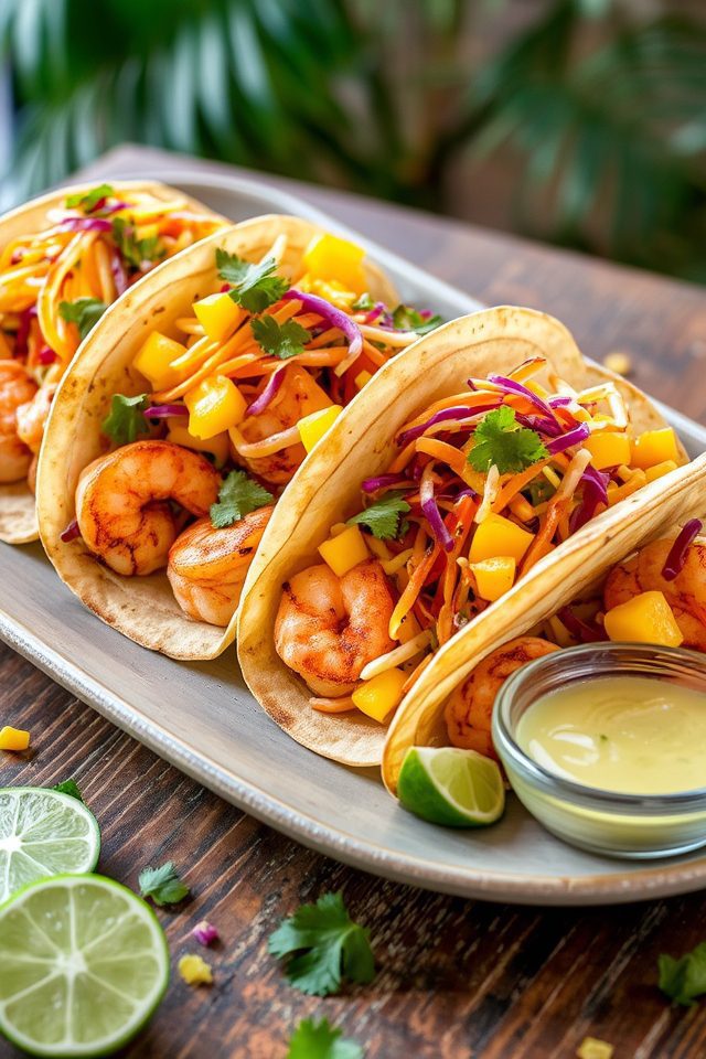 tropical shrimp taco delight