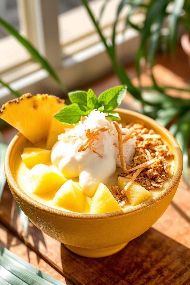 tropical smoothie bowl delight