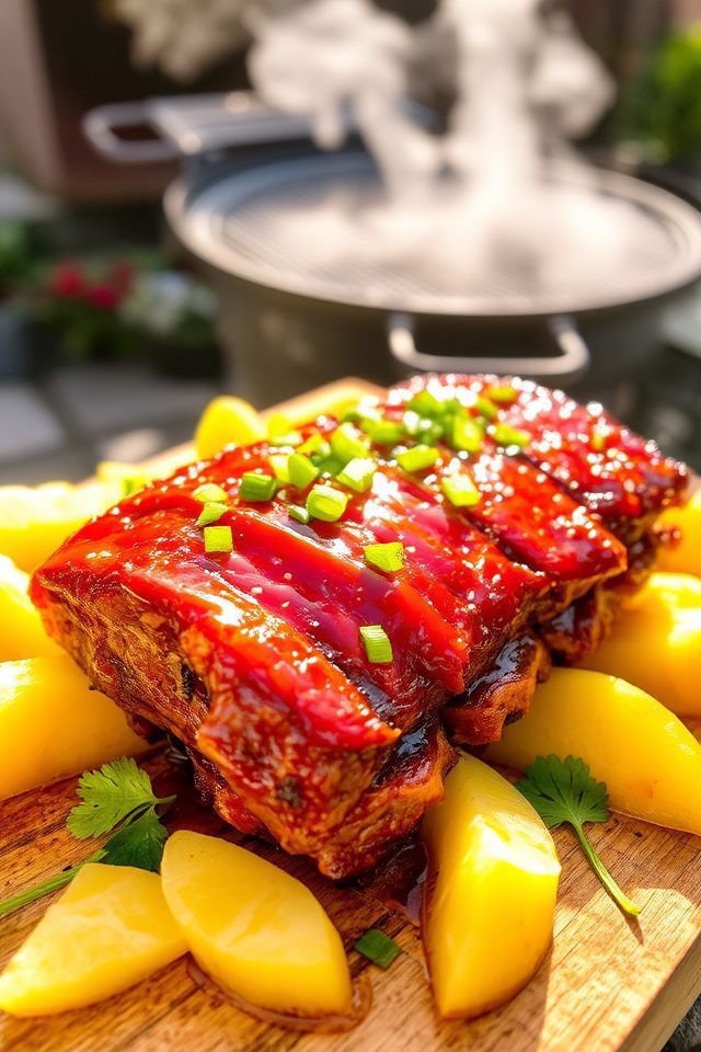 tropical sweet teriyaki ribs