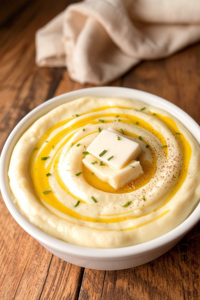 truffle oil potato puree