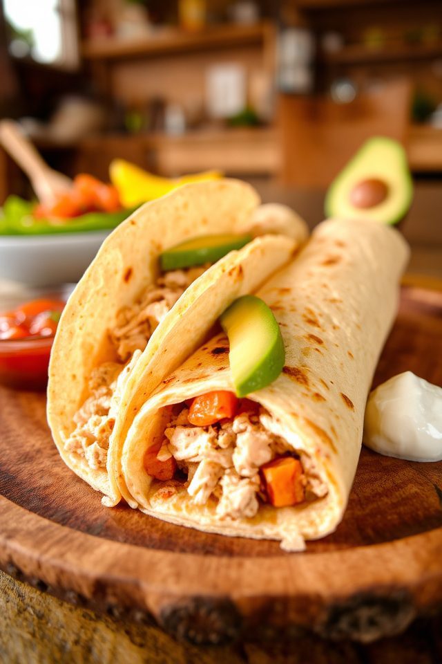 turkey and avocado quesadillas
