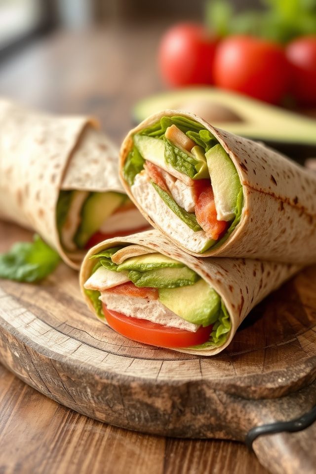turkey and avocado wrap