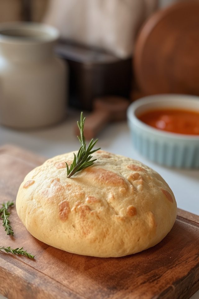unleavened bread with herbs