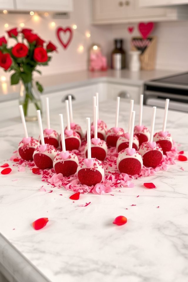 valentine s day cake pops