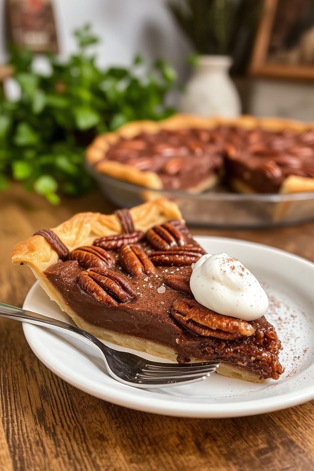 vegan decadent chocolate pie