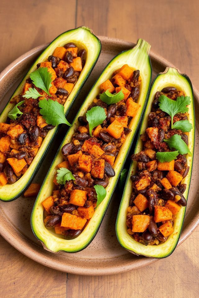 vegan sweet potato boats