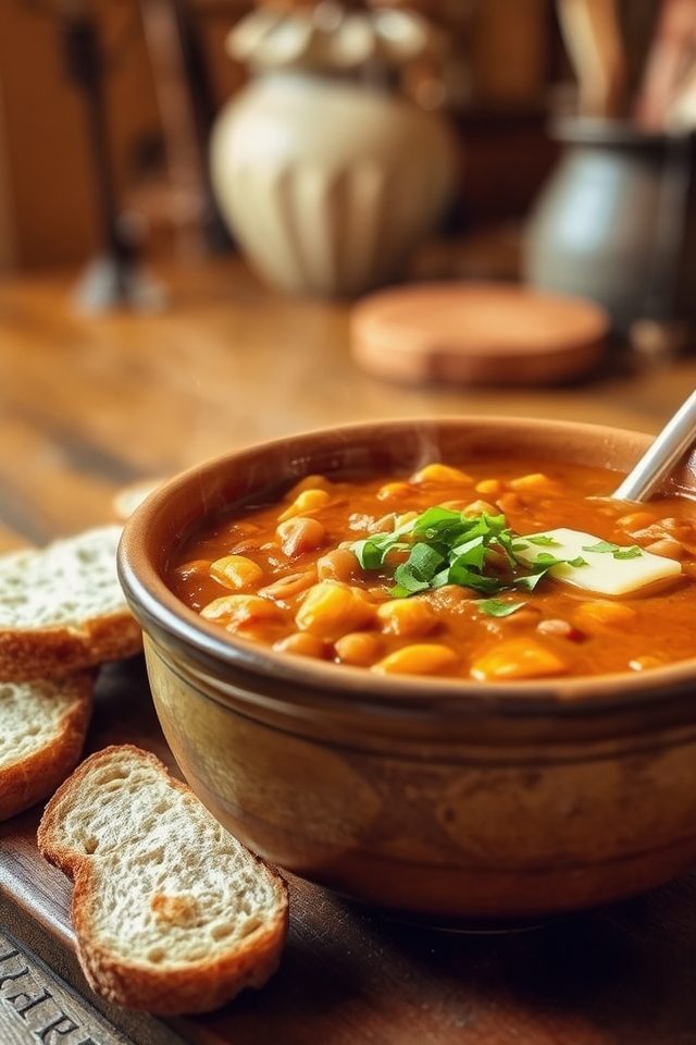 vegetarian squash bean chili