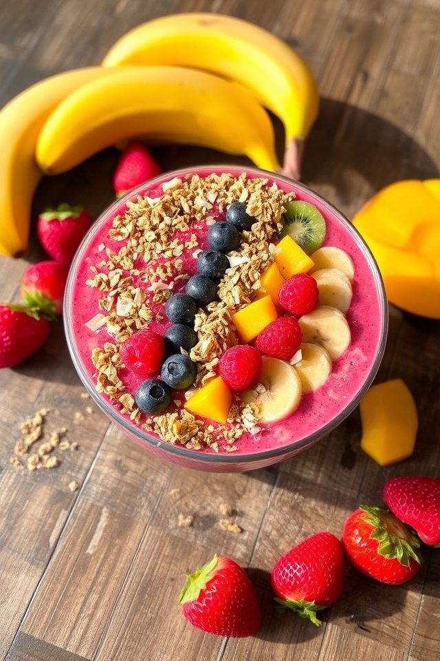 vibrant customizable smoothie bowls