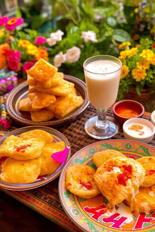vibrant indian festive foods