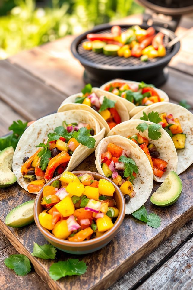 vibrant plant based taco delight