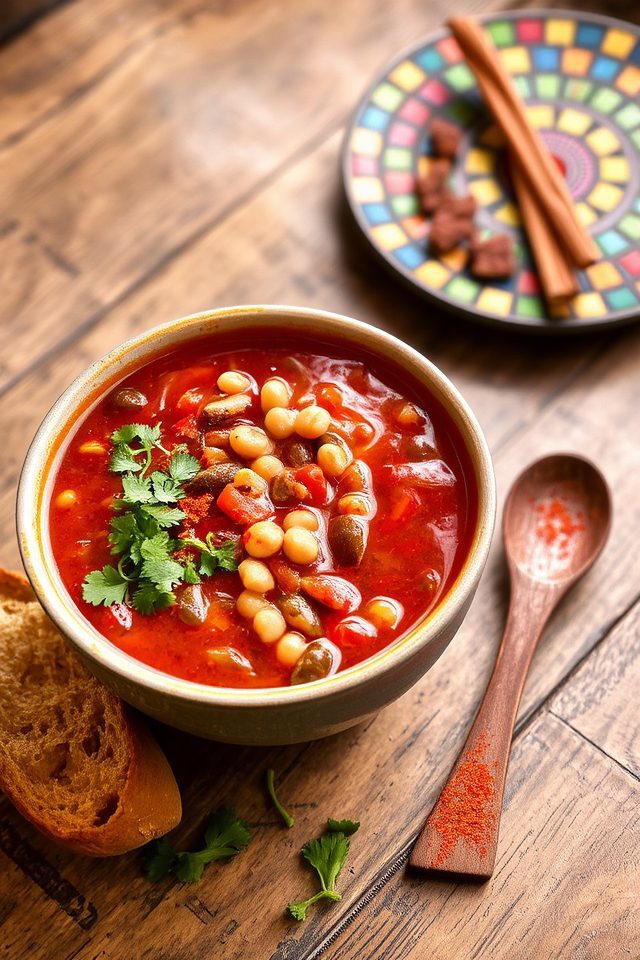 vibrant spiced bean soup