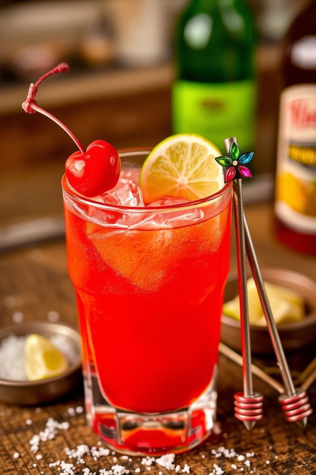 vibrant tequila lime cocktail