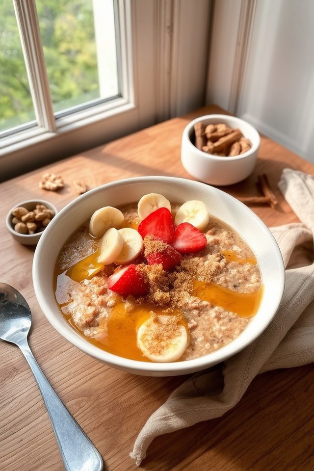 wholesome maple oatmeal delight