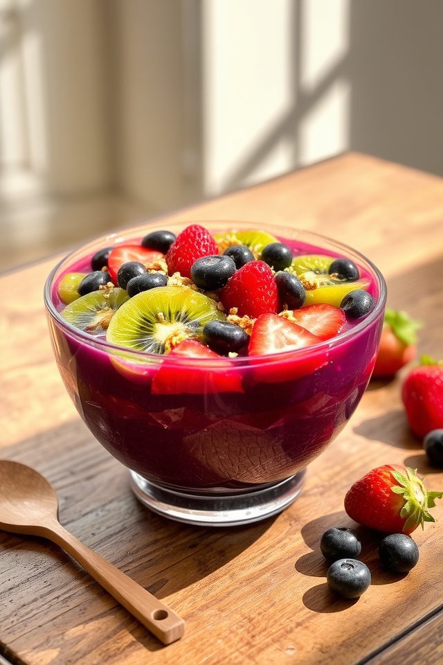 wobbly fruity acai dessert