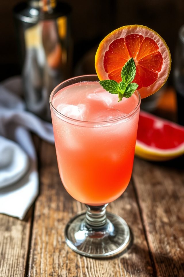 zesty grapefruit lemon cocktail