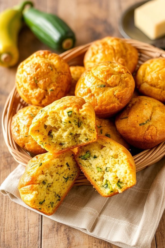 zucchini and cheese muffins