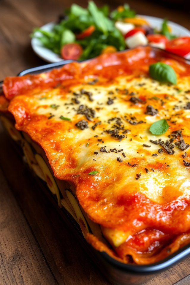 zucchini based healthy lasagna