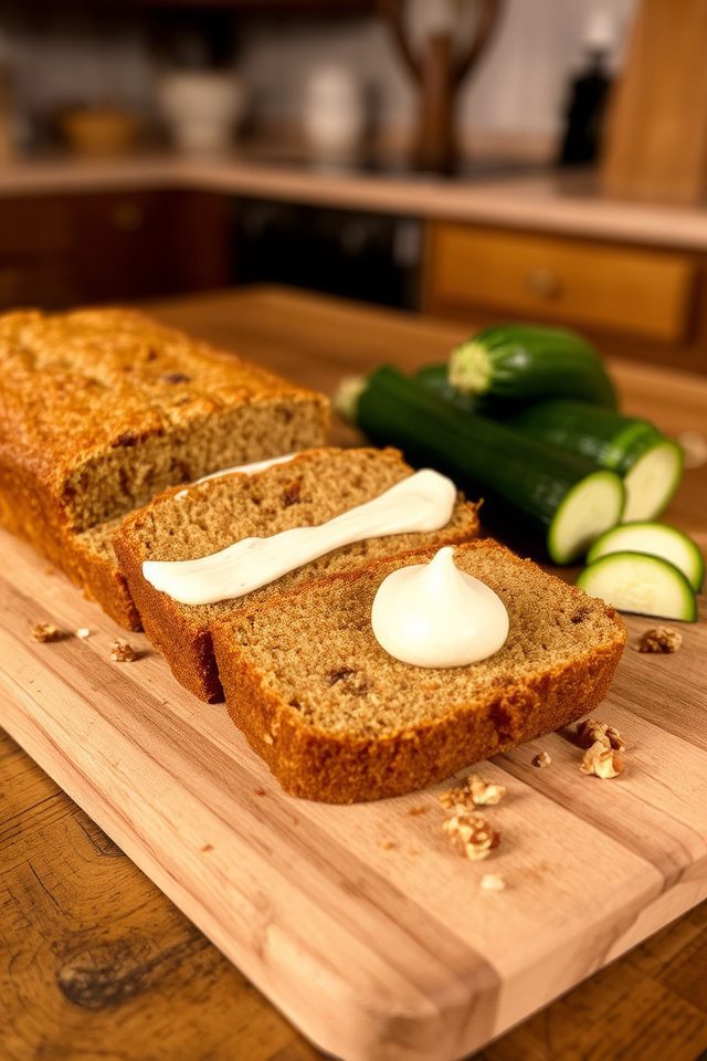 zucchini bread cream cheese
