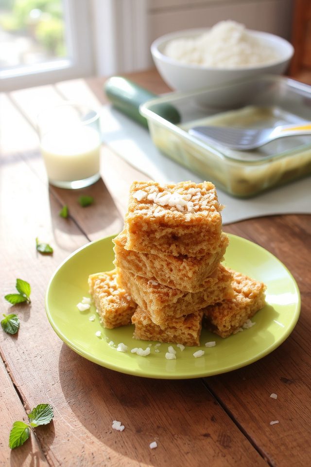 zucchini coconut dessert bars