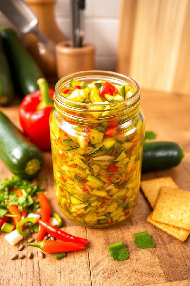 zucchini relish with spices