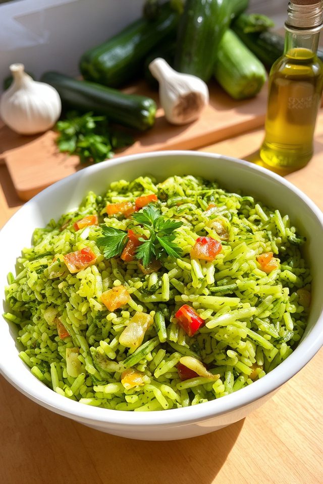 zucchini rice healthy alternative
